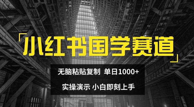 小红书国学赛道，无脑粘贴复制，单日1K，实操演示，小白即刻上手【揭秘】-翻身站