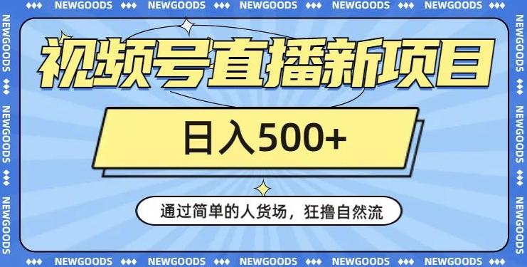 视频号直播新项目，通过简单的人货场，狂撸自然流，日入500+【260G资料】-翻身站