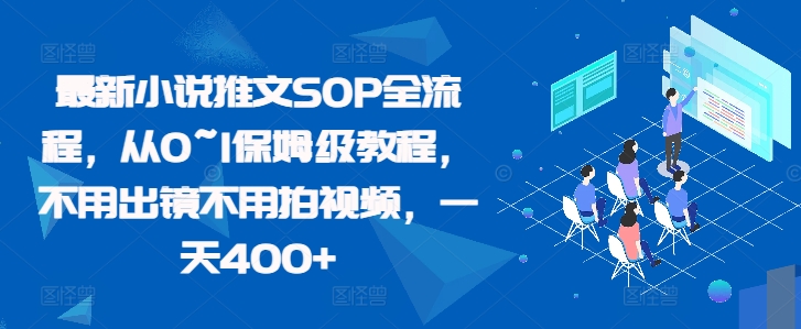 最新小说推文SOP全流程，从0~1保姆级教程，不用出镜不用拍视频，一天400+-翻身站