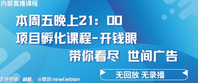 4.26日内部回放课程《项目孵化-开钱眼》赚钱的底层逻辑【揭秘】-翻身站