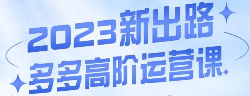 大炮·多多高阶运营课，3大玩法助力打造爆款，实操玩法直接亮出干货-翻身站