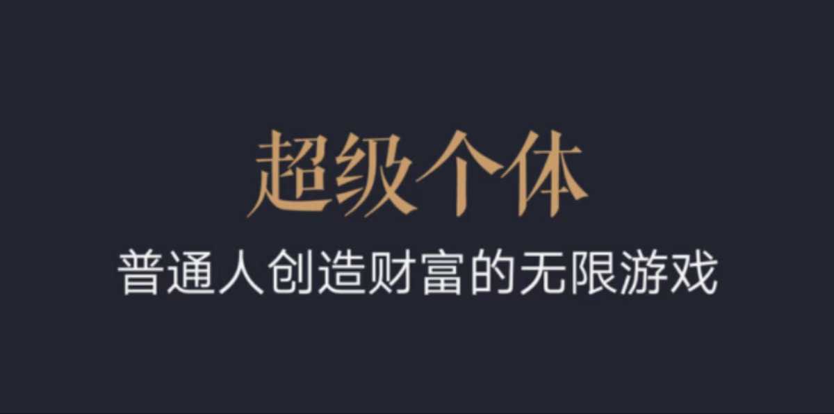 超级个体：2024-2025翻盘指南，普通人创造财富的无限游戏-翻身站