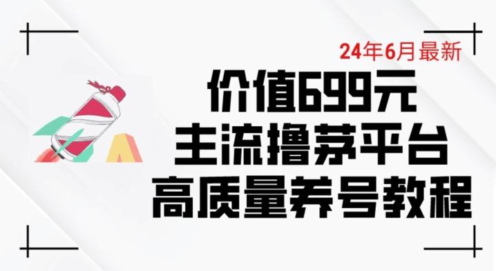 6月最新价值699的主流撸茅台平台精品养号下车攻略【揭秘】-翻身站