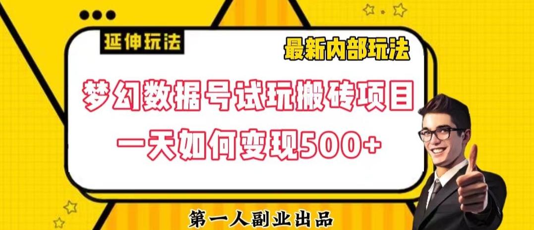 数据号回归玩法游戏试玩搬砖项目再创日入500+【揭秘】-翻身站