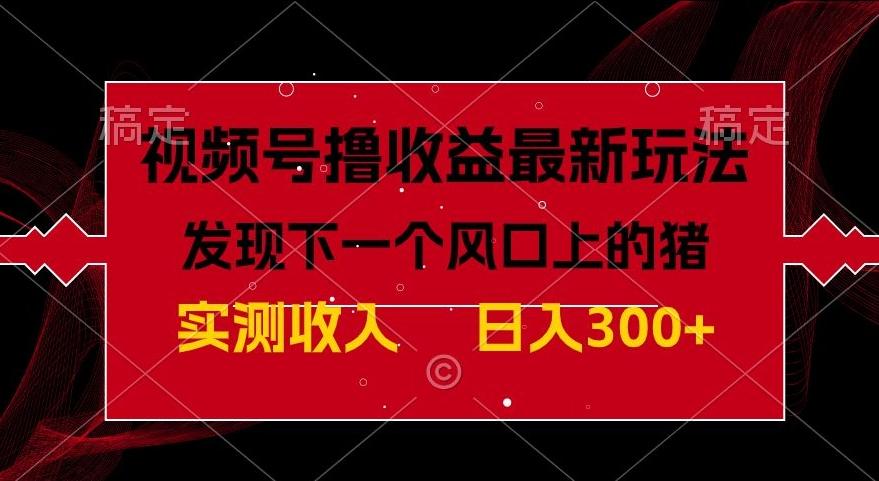 视频号分成计划最新玩法，单条作品几分钟制作完成,日入300+，过年前最后的冲刺-翻身站