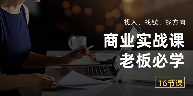 商业实战课【老板必学】：找人、找钱、找方向(16节课-翻身站