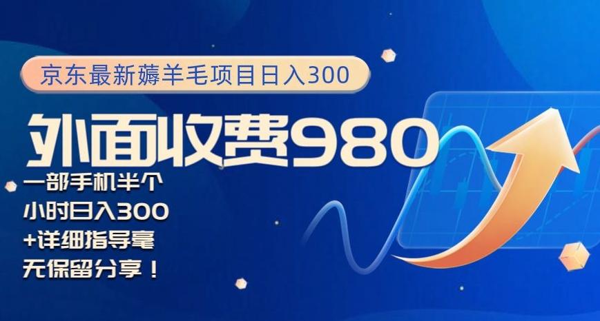京东最新薅羊毛项目小白怎么做到日入300+一部手机半小时搞定-翻身站