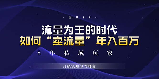 未来如何通过“卖流量”年入百万，跨越一切周期绝对蓝海项目-翻身站