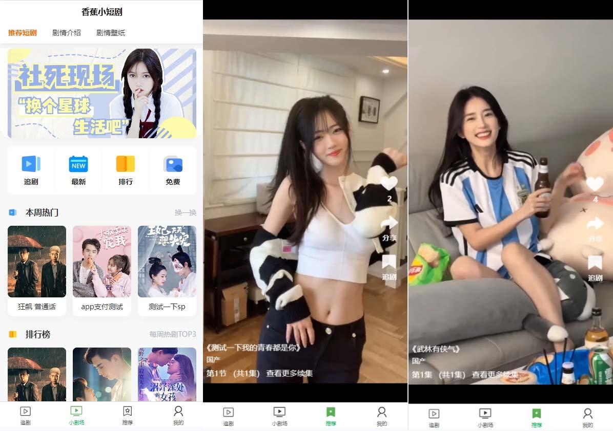 (8542期)小剧场短剧影视系统源码 全开源 带支付收益+会员机制+代理推广等模式【…-翻身站