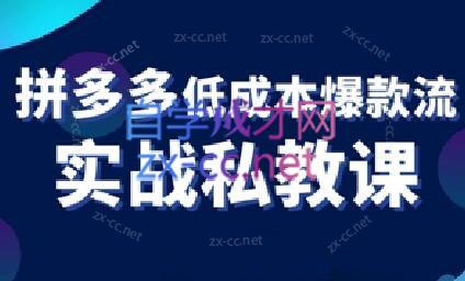 卡卡老师·拼多多低成本爆款流实战私教课-翻身站