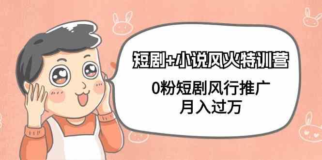 小说+短剧风火特训营，0粉短剧小说风行推广，实现月入过万-翻身站
